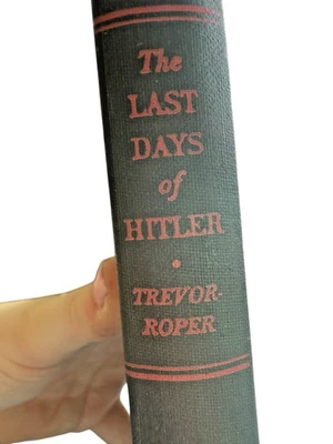 1-е издание книги ПОСЛЕДНИЕ ДНИ ГИТЛЕРА HR Trevor-Roper 1947 винтажная вставка HC - Изображение 1 из 4