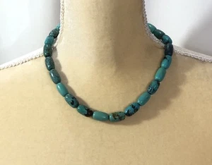 Mine Finds Jay King Necklace Turquoise Sterling Silver - 18.5 to 20.5 in Length - Picture 1 of 12