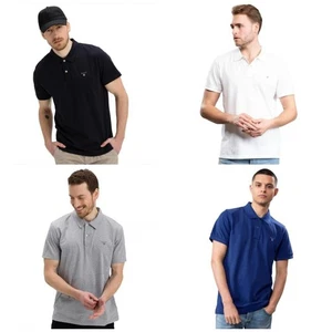 Camisa Polo Gant Para Hombre Calce Regular Informal Algodón Manga Corta Cuello Camisa - Imagen 1 de 15