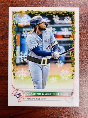 Vladimir Guerrero Jr. 2022 Topps Holiday HW10  Santa Belt Image Variation SP - Image 1 of 2