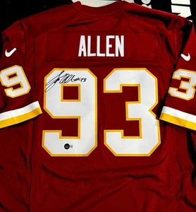 Jonathan Allen Signed Autographed Jersey Nike Washington Commanders Beckett COA - Picture 1 of 2