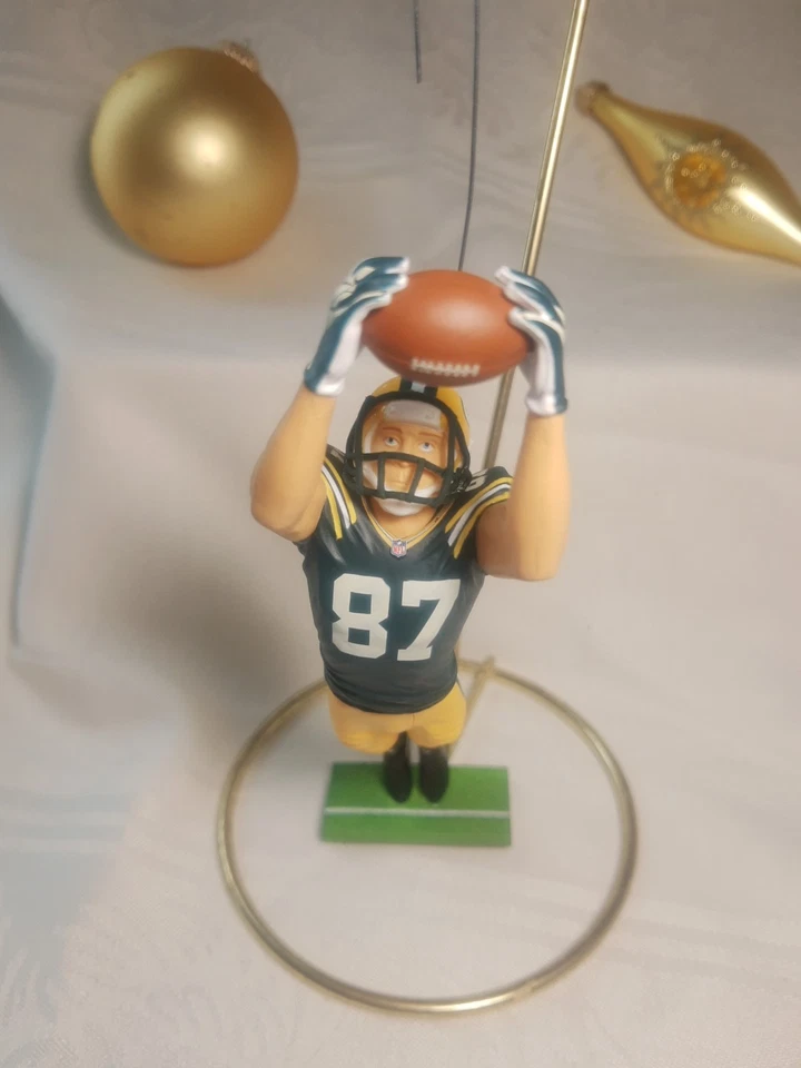 Green Bay Packers Jordy Nelson Ornament NFL Fan Christmas Gift Idea with Box 7" - Image 1 of 4