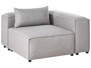 Divano angolare a 1 posto Modulo in ecopelle grigio Brande - Foto 1 di 11