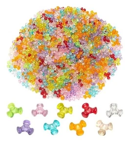 New Rainbow Pony Beads 1000pcs 11mm - Picture 1 of 5