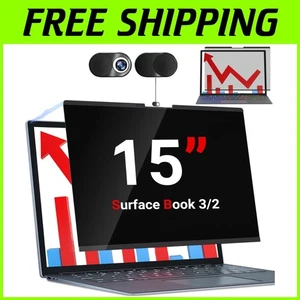 Premium Matte Privacy Screen for Surface Book 15 Inch - Anti-Glare & Eye Comfort - Picture 1 of 10