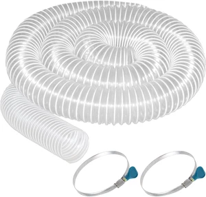 Tubo Raccolta Polveri PVC 3" X 10', Tubo Flessibile Raccogli Polveri, Resistente alle Forature - Foto 1 di 12