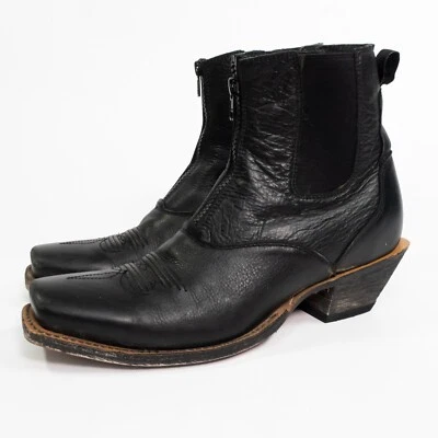 Twisted X Steppin' Out Gore Women's Size US 9B Black Leather Zip Chelsea Boots - Image 1 of 4
