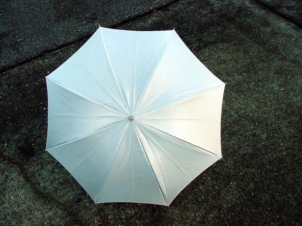 Fotografía 28" Blanco Plata Paraguas Reflector Difusor Luz Flash | $9 | #96 Foto 1 de 2