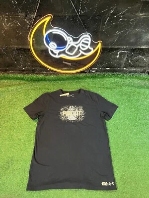 Under Armour Star Wars Punch It Black Loose T-Shirt Boys Sz YXL Men’s SM - Image 1 of 4