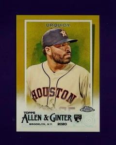 2020 Topps Allen & Ginter Chrome Gold Refractor 27/50 #276 Jose Urquidy RC - Picture 1 of 2