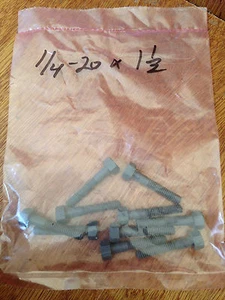 1/4-20 x 1 1/2 Hex Head Plastic Bolt - Picture 1 of 1