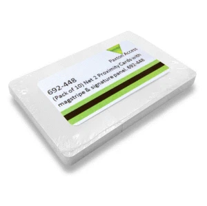 Paxton Net2 692-448 tarjetas de proximidad con banda magnética codificada PVC en blanco paquete 10 - Imagen 1 de 1
