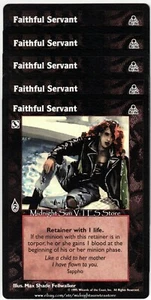 Faithful Servant x4 + 1 Dark Sovereigns V:TES VTES Vampire CCG - Picture 1 of 1