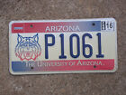 2016 The University Of Arizona License Plate P1061 Az Tucson Wildcats Football