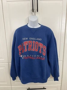 New England Patriots Sweatshirt Long Men SZ  XLG, Their is a Stain on the Shirt. - Picture 1 of 4