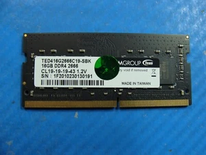 Dell 15 5577 Team Group 16GB DDR4 2666 Memory RAM TED416G2666C19-SBK - Picture 1 of 2