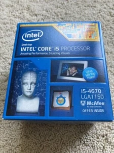 New/Sealed Intel Core i5-4670 3.4Ghz Quad-Core LGA 1150 Haswell CPU Processor  - Picture 1 of 1
