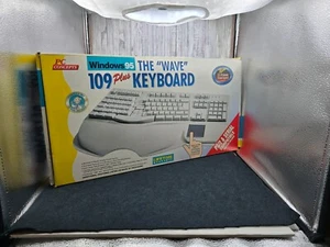 Vintage The Wave Keyboard 109 PC Concepts Windows 95 NIB (new in box) Unused! - Picture 1 of 10