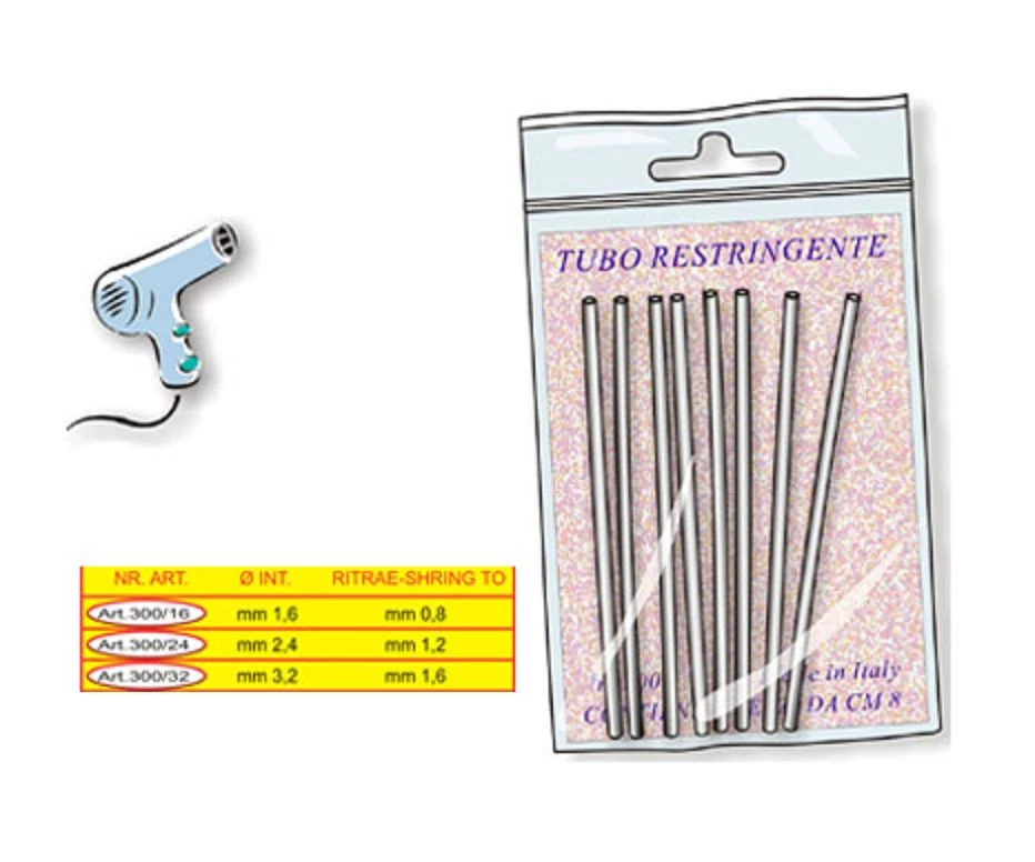 tubini termoretraibili per terminali da carpfishing surfcasting siluro pesca