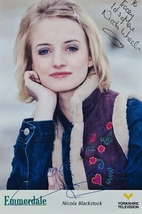 Nicola Wheeler Emmerdale Personalized original autograph Nicola King 10x15cm - Picture 1 of 1