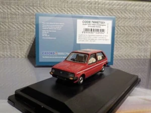 Austin Mini Metro - Rojo - Princesa Diana - Escala 1/76 - Oxford Diecast. Modelo c - Imagen 1 de 5