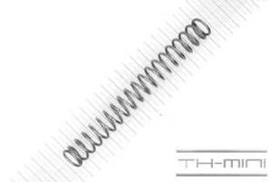 Druck-Feder 2,5mm angelegt 22,5x120mm 14,1kg Spiral Edel-stahl rostfrei Metall - Bild 1 von 1