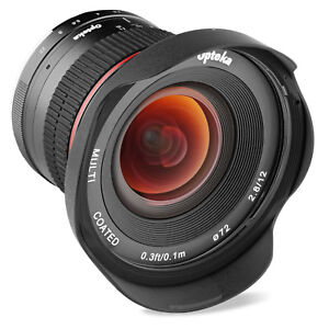 Opteka 12mm f/2.8 Manual Wide Angle Lens for Canon EF-M M100 M10 M6 M5 M3 M2