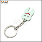 Sky Blue Smiley Tooth Key Chain Rings For Dentist Gift