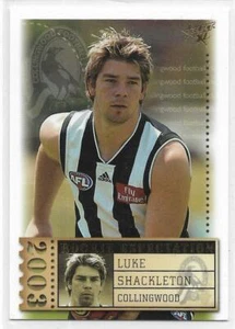 2003 Select XL Rookie Expectation (RE13) SHACKLETON Collingwood 207/282 ~~ - Picture 1 of 1