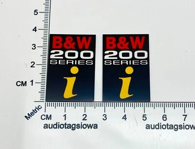 B&W Serie 200 Insignias de Altavoz - Bowers Wilkins Aluminio Autoadhesivo PAR Foto 1 de 4