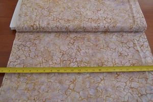 By 1/2 Yd, Cream, Lavender & Gold Batik Quilt Cotton, Moda/Paradise/4500, B363 - Picture 1 of 5