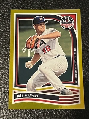 TREY YESAVAGE 2024 Panini USA Baseball Stars & Stripes GOLD parallel # 10/10 - Image 1 of 2