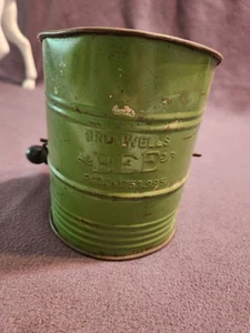 Vintage Bromwells Metall Mehlsieb 3 Tassen grün - Bild 1 von 8