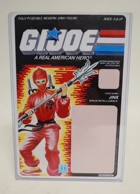 Jinx Ninja/Intelligence 1986 GI Joe Repro Reproduction Cardback Figure File Card - Image 1 of 4