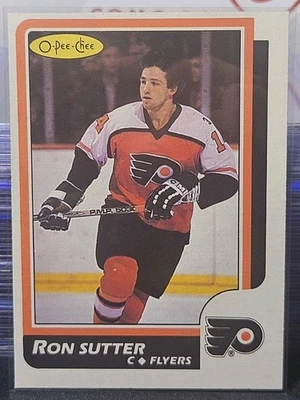 86-87 O-Pee-Chee Ron Sutter 🚨🚨🚨 Philadelphia Flyers  - Image 1 of 2