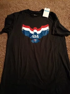New Mens Nike USA Wrestling Shirt Blue Size 2XL - Picture 1 of 2