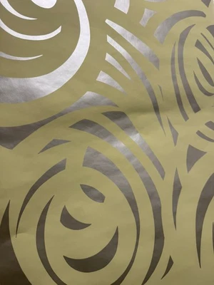 Papel Pintado Arlequín 110082 - Metálico Champagne Crema Geométrico - 68,6cm x 10m - Imagen 1 de 4