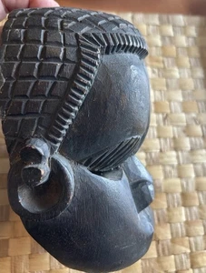 Vintage African Hand Carved Wooden Face Mask Tribal Wall Art Sculpture - Picture 1 of 6