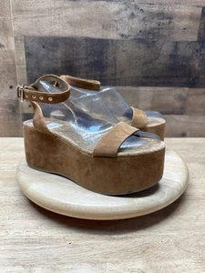 "Sandalia de plataforma Sam Edelman marrón Henley 3"" talla 9M nueva con etiquetas" - Imagen 1 de 9