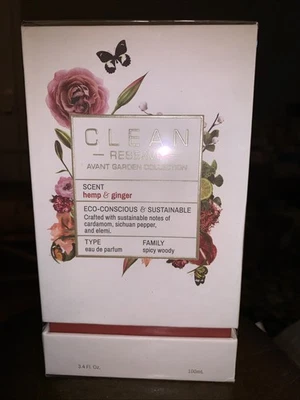 CLEAN RESERVE CÂNHAMO & GENGIBRE 3,4 OZ/EAU DE PARFUM SPRAY NOVO NA CAIXA-Clean Beauty - Imagem 1 de 4