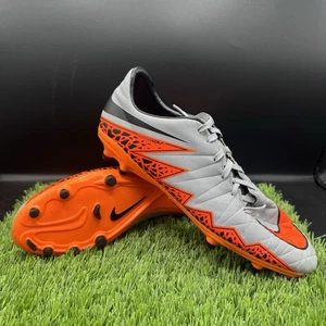 Nike Hypervenom Phelon II 749896-080 Grey Orange Athletic Cleats Mens Size US10 - Picture 1 of 15