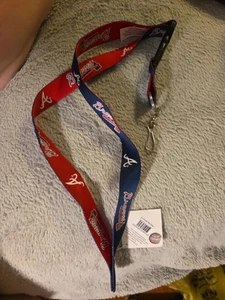 Atlanta Braves MLB Lanyard Keychain & ID Holder - Picture 1 of 1