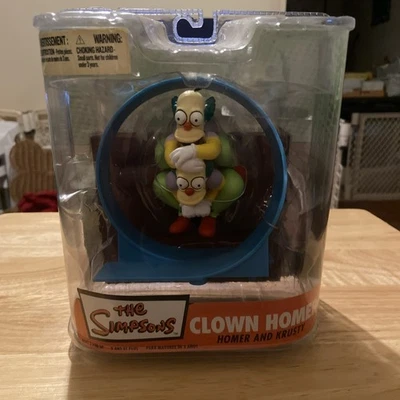 Figura de acción de Los Simpson Mcfarlane Toys serie dos 2 payaso Homero Foto 1 de 4
