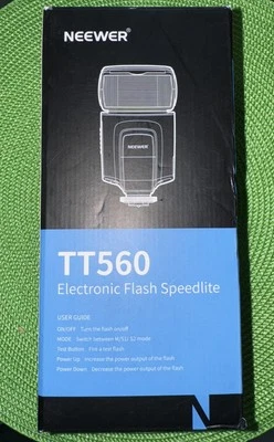 Neewer TT560 Flash Speedlite GN38 For Canon Nikon Panasonic Olympus Pentax - Image 1 of 4