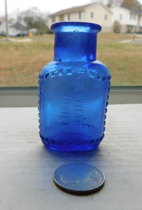 ATEMBERAUBENDE OVALE BLAUE GIFTPRÄGUNG, JOHN WYETH & BRO, PHILA - Bild 1 von 3