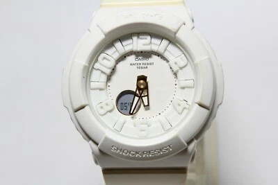CASIO BGA-132LA White Analog Digital Baby-G shock resistant Watch fashion - Image 1 of 4