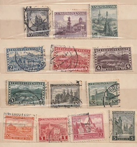 Tschechoslowakei, ALT, ORTE & ORTE, VERSCHIEDENE SÄTZE UND JAHRE, GEBRAUCHT, 39 VERSCHIEDENE - Bild 1 von 2