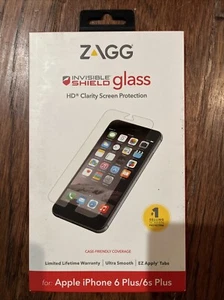 NEW IN BOX ZAGG INVISIBLE SHIELD GLASS HD CLARITY SCREEN PROTECTOR IPHONE 6+/6S - Picture 1 of 2