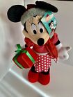 2022 Disney Minnie Mouse Holiday Christmas Gift Door Greeter Gemmy 20” Plush