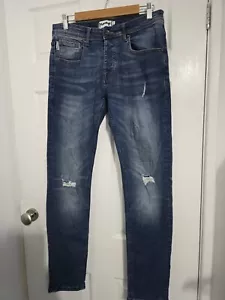Money Mens Blue Denim Jeans W30 - Picture 1 of 9